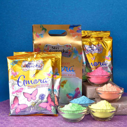 Shri Ganesha Amora Natural Herbal GULAL_PACK_OF_5