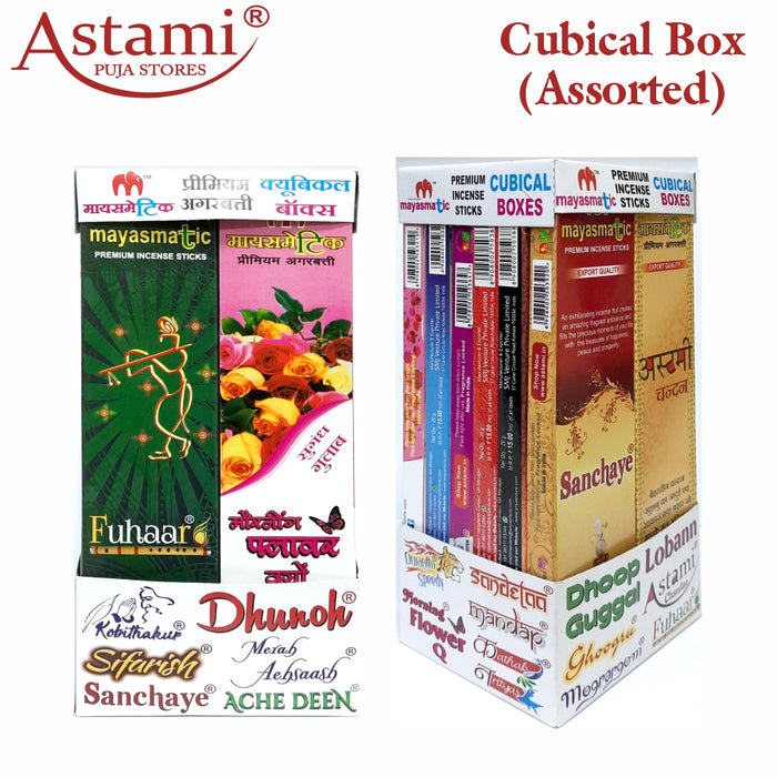 Pure & Natural Incense Sticks Pack of 24 Boxes (Assorted B - 24) | Each Box Contain 15g Total 180g | Approx. 150+ Incense Sticks