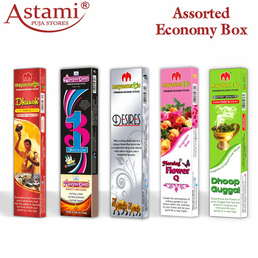 Mayasmatic Dhunoh 3 in 1 Desire Morning Flower Dhoop Guggal Eco Box Pack of 5 Astami Puja Stores SMJ Venture Pvt Ltd Kolkata