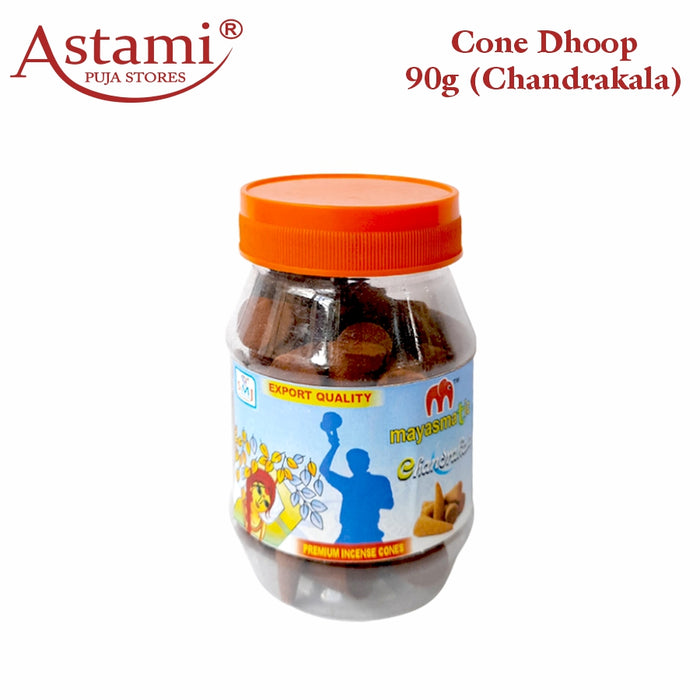 Mayasmatic 90g Chandrakala Premium Dhoop Cones 90g Jar Astami Pooja Store SMJ Venture Kolkata