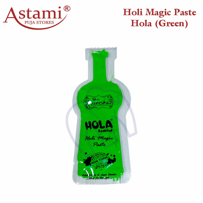 Shri Ganesha Holi Celebration -  6 Colours Non-Toxic Hola Scented Holi Magic Paste Liquid Colours