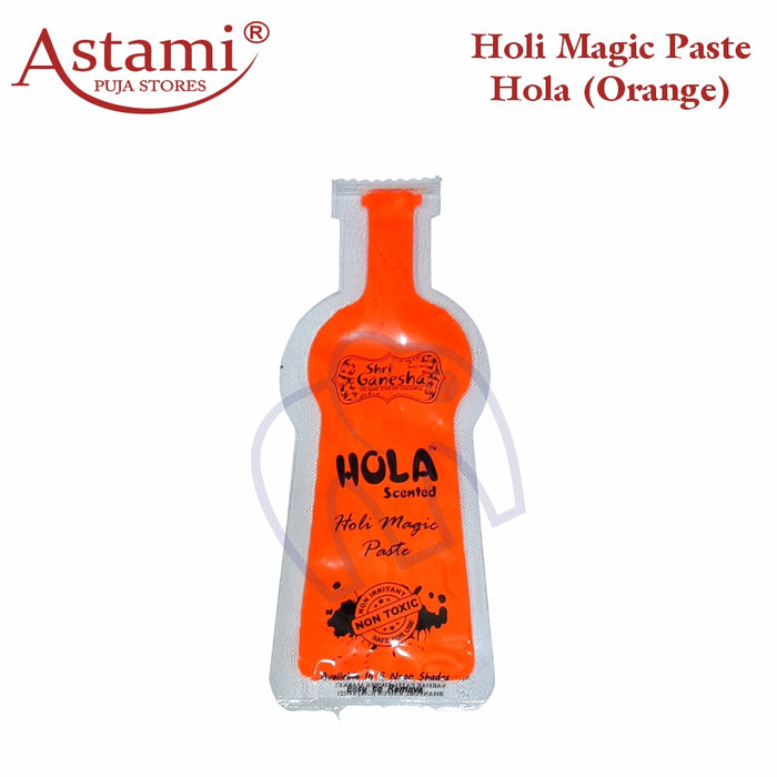 Shri Ganesha Holi Celebration -  6 Colours Non-Toxic Hola Scented Holi Magic Paste Liquid Colours