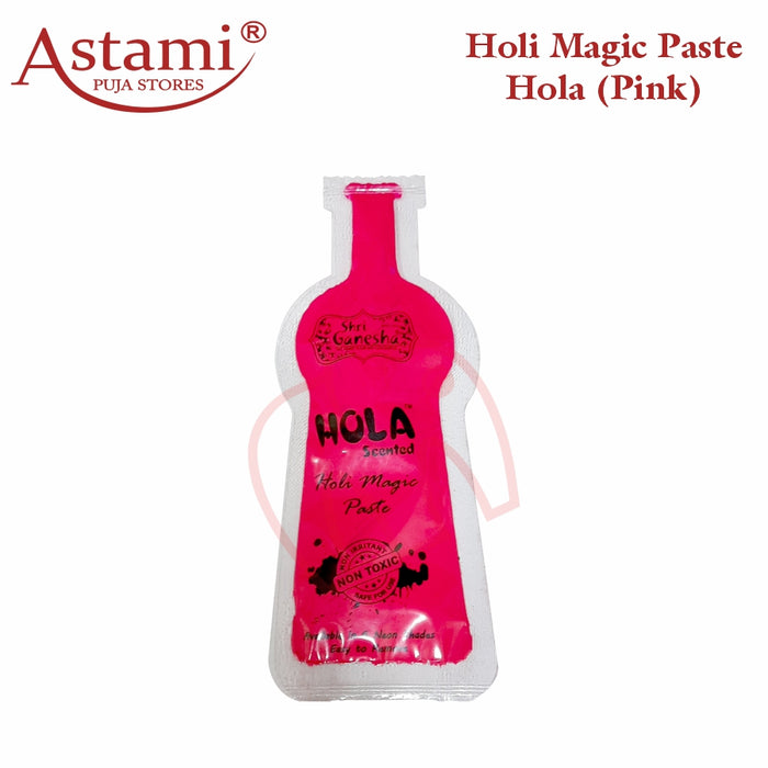 Shri Ganesha Holi Celebration -  6 Colours Non-Toxic Hola Scented Holi Magic Paste Liquid Colours