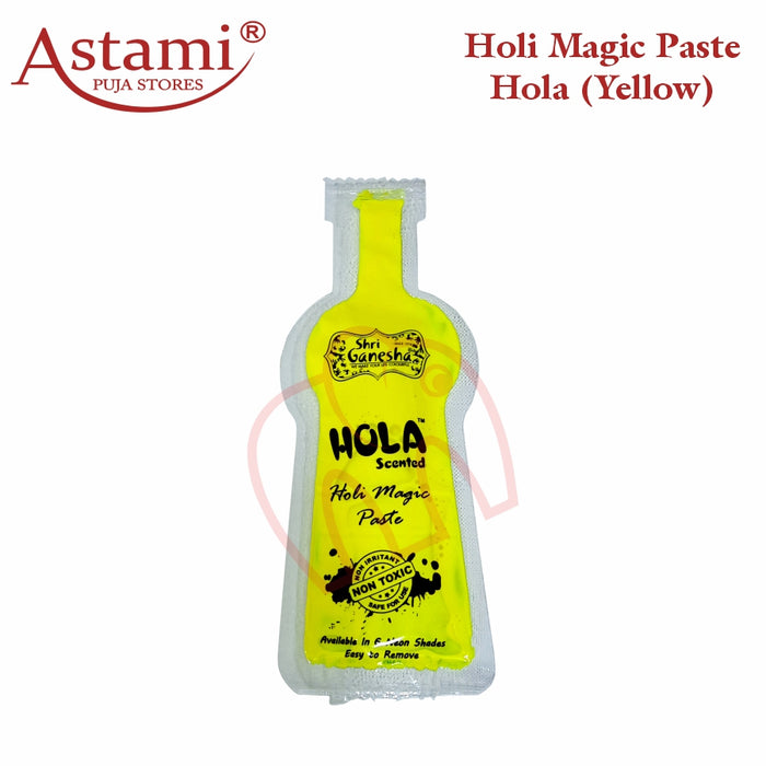 Shri Ganesha Holi Celebration -  6 Colours Non-Toxic Hola Scented Holi Magic Paste Liquid Colours