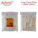 Long White Cotton Wicks (White 100Pcs) Astami Puja Store SMJ Venture Pvt Ltd Kolkata