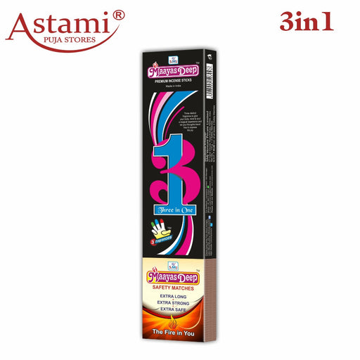 Maayasdeep 3 in 1 Agarbatti Pack of 5 Astami Puja Store SMJ Venture Pvt Ltd Kolkata