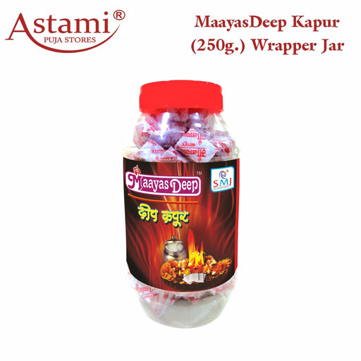 Maayasdeep Camphor 250g Wrapper Jar Square Tablet Astami Pooja Store SMJ Venture Kolkata