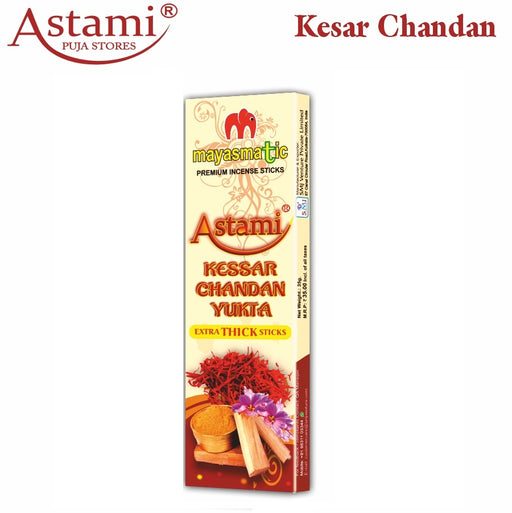 Mayasmatic Astami Kesar Chandan MRP 35 Extra Thick Premium incense Dhooop Sticks Astami Puja Store SMJ Venture Kolkata