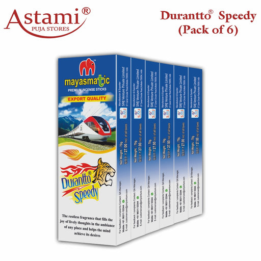 Mayasmatic Durantto Speedy Agarbatti Pack of 6 Astami Puja Stores SMJ Venture Pvt Ltd Kolkata