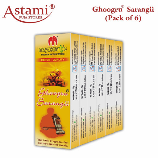 Mayasmatic Ghoogru Saarangi Agarbatti Pack of 6 Astami Puja Stores SMJ Venture Pvt Ltd Kolkata