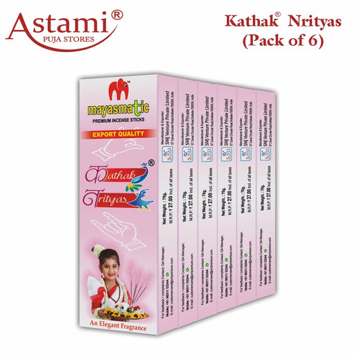 Mayasmatic Kathak Agarbatti Pack of 6 Astami Puja Stores SMJ Venture Pvt Ltd Kolkata