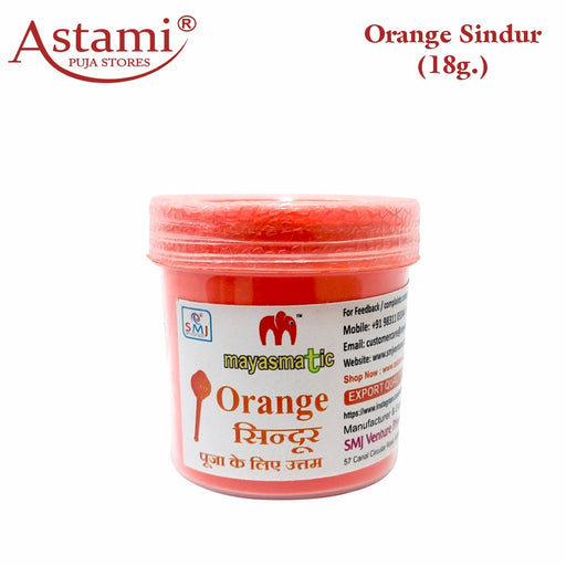 Mayasmatic Orange Sindur 18g Astami Puja Stores SMJ Venture Pvt Ltd Kolkata