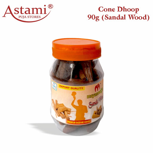 Mayasmatic Sandalwood Premium Dhoop Cones 90g Jar Astami Pooja Store SMJ Venture Kolkata