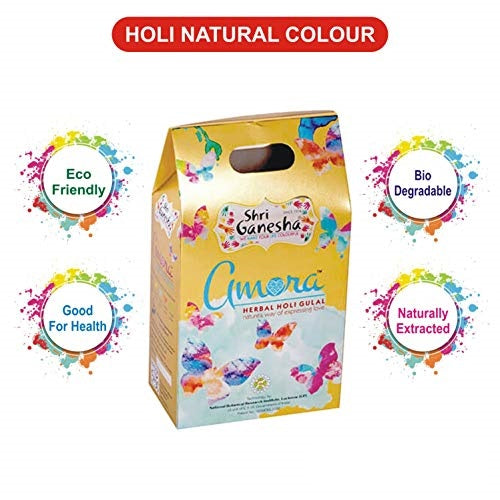 Shri Ganesha Amora Natural Herbal GULAL_NON_TOXIC_HOLI_COLOURS